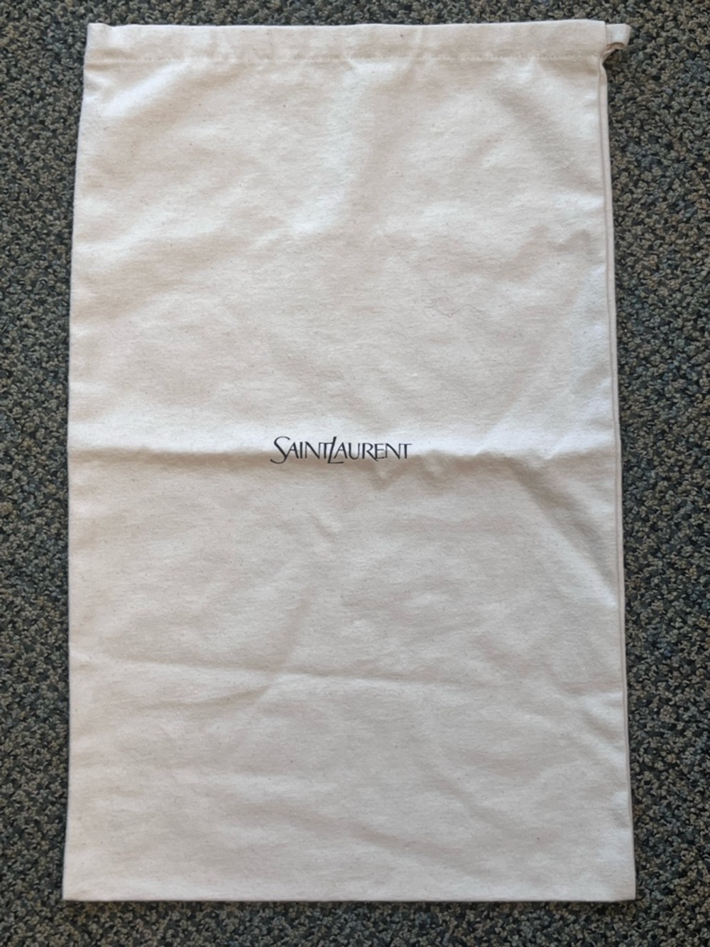 Saint Laurent Dust Bag in Light Beige with Logo